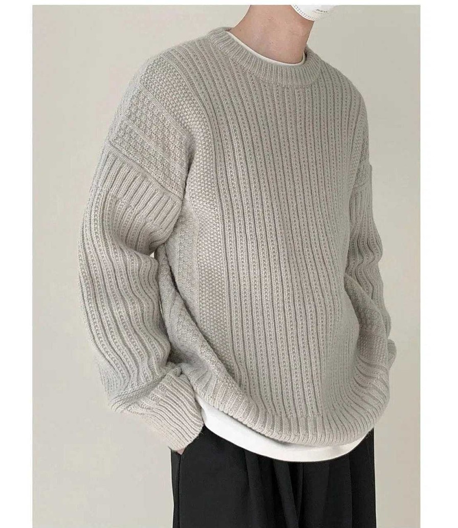 Clothing The Korean Fashion | Solid Color Casual Sweater