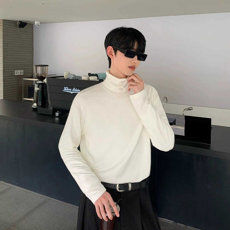 Clothing The Korean Fashion | Basic Half Turtleneck Bottoming Shirt