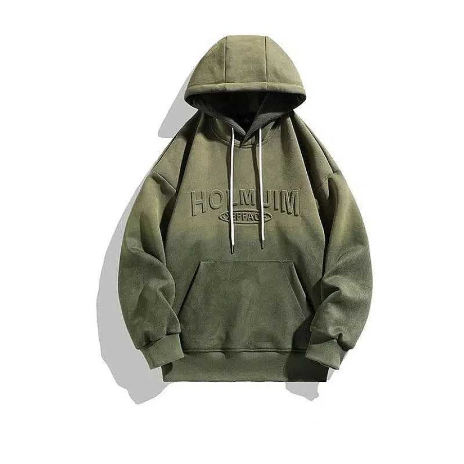 Clothing The Korean Fashion | Gradient Three-Dimensional Letter Hooded Sweatshirt