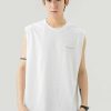 Clothing The Korean Fashion | Letter Printing Round Neck Cotton Tank Top