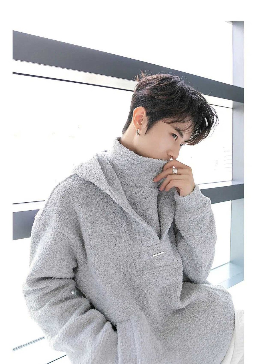 Clothing The Korean Fashion | Turtleneck Hooded Casual Sweatshirt