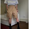 Clothing The Korean Fashion Shorts | High Waist Wide Leg Pleated Shorts