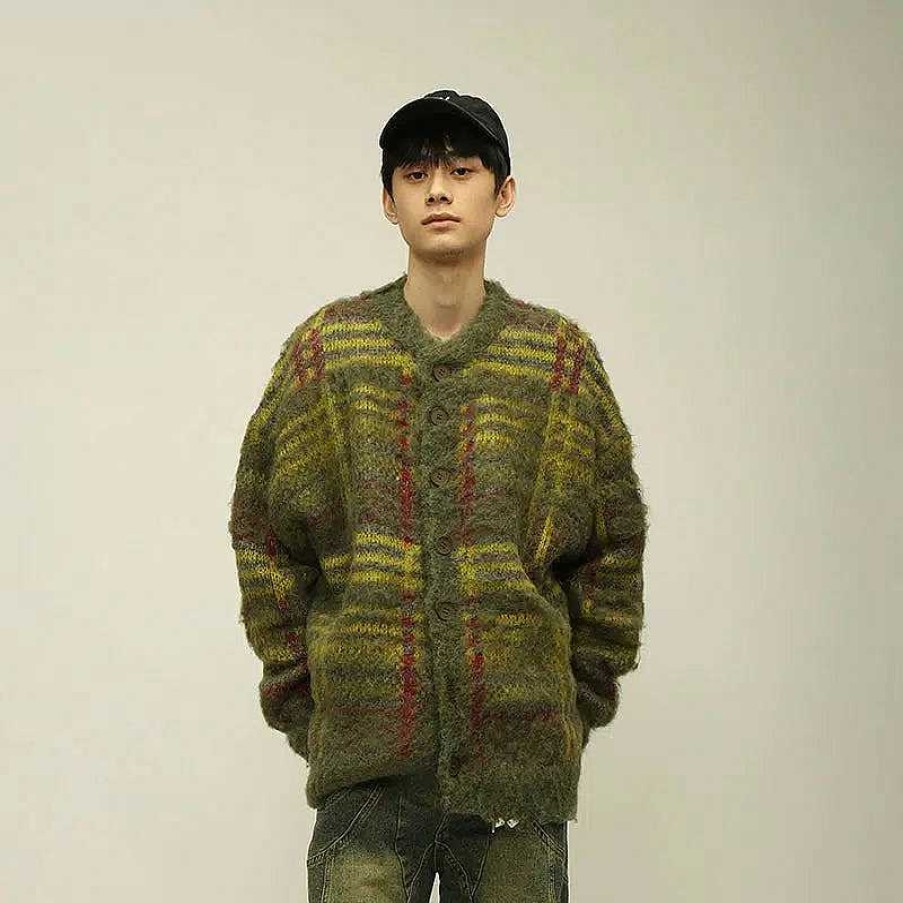 Clothing The Korean Fashion | Retro Mohair Cardigan Jacket