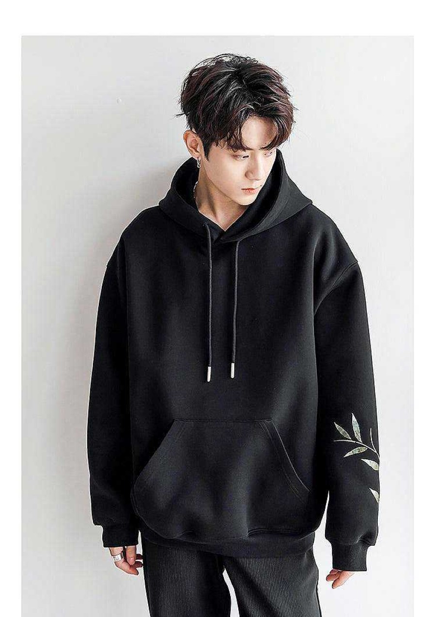 Clothing The Korean Fashion | Bamboo Embroidery Hoodie