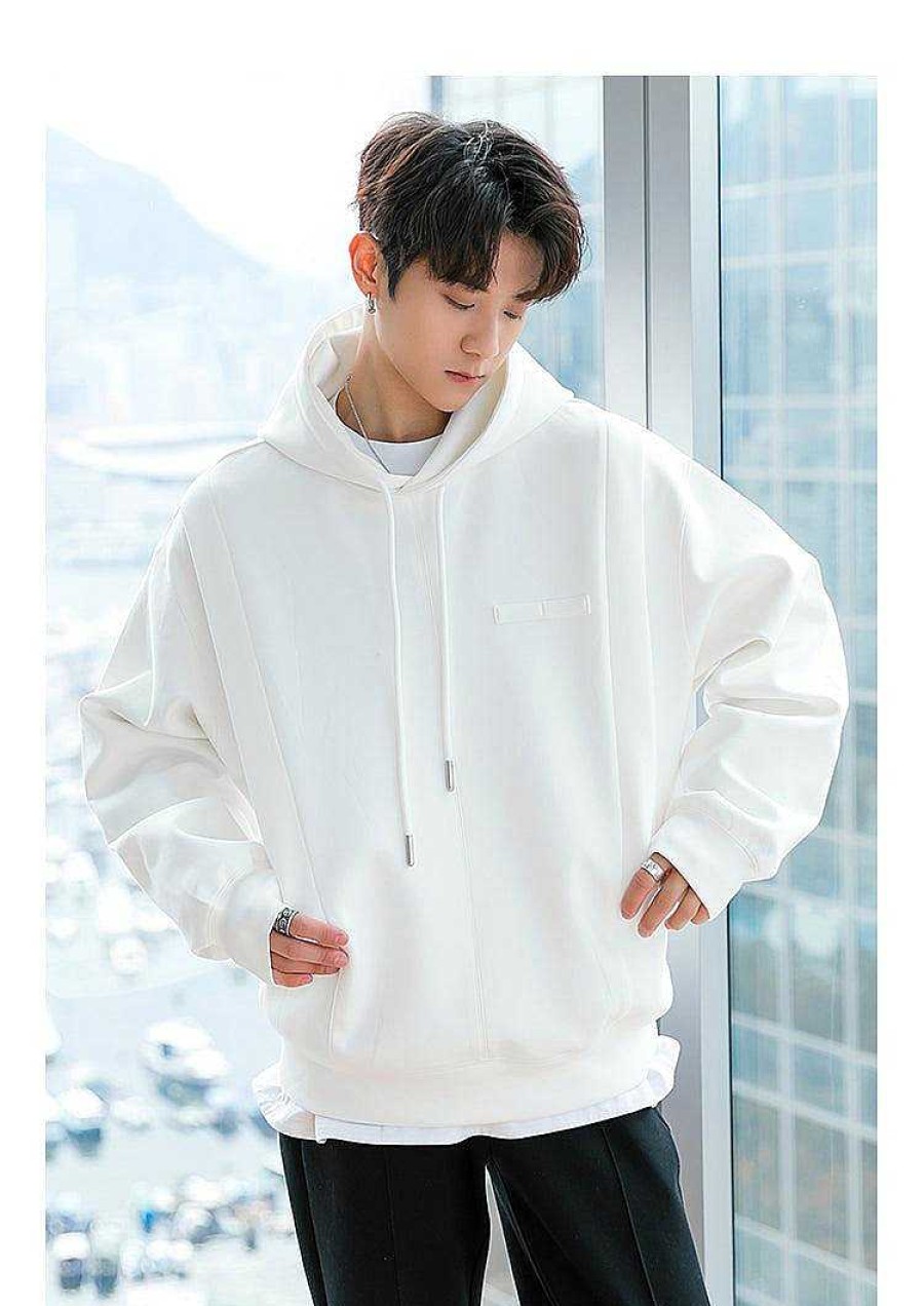 Clothing The Korean Fashion | Drawstring Hooded Sweatshirt