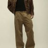 Clothing The Korean Fashion Jeans | Straight Leg Jeans Brown