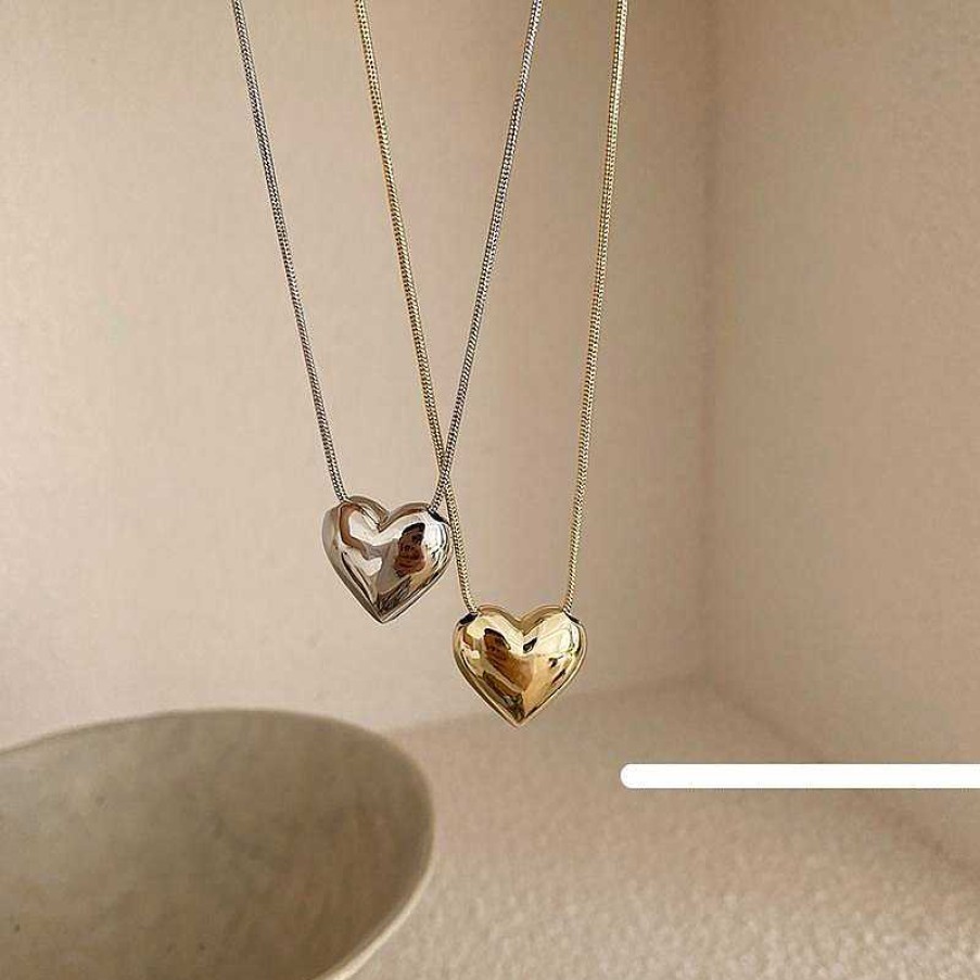 Women The Korean Fashion Necklaces | Love Pendant Necklace