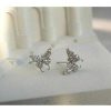 Women The Korean Fashion Earrings | Alloy Butterfly Stud Earrings