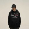 Clothing The Korean Fashion | Letter Printed Hooded Sweatshirt