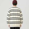 Clothing The Korean Fashion | Striped Crewneck Sweatshirt