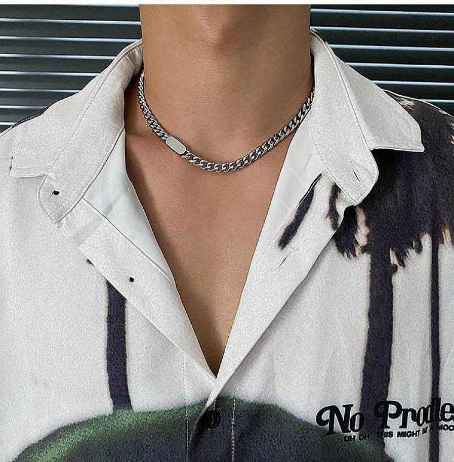 Accs & Bags & Shoes The Korean Fashion | Cuban Chain Choker Silver