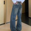 Clothing The Korean Fashion Jeans | High Waist Denim Flared Trousers