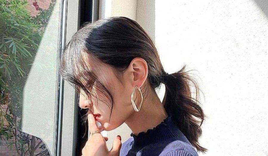 Women The Korean Fashion Earrings | Oversized Earrings Square