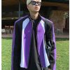 Clothing The Korean Fashion | Full Zip Jacket Purple