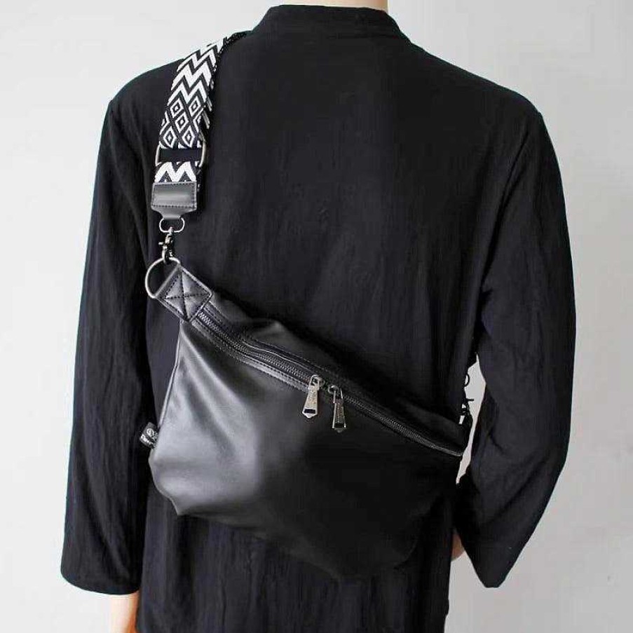 Accs & Bags & Shoes The Korean Fashion | Black Crossbody Chest Bag