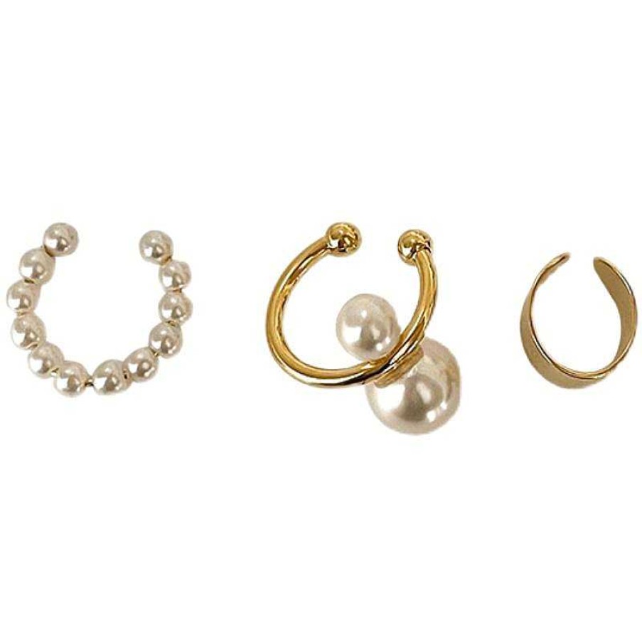 Women The Korean Fashion Earrings | Pearl Ear Bone Clip Without Pierced