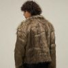 Clothing The Korean Fashion | Faux Furry Jacket Brown