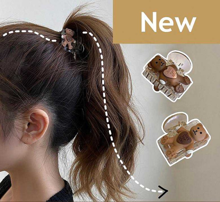 Women The Korean Fashion Hair Accessories | Cute Bear Hairpin