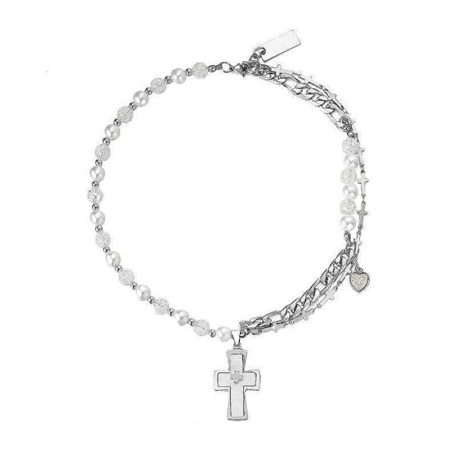 Accs & Bags & Shoes The Korean Fashion | Cross Pearl Necklace Cross Necklace