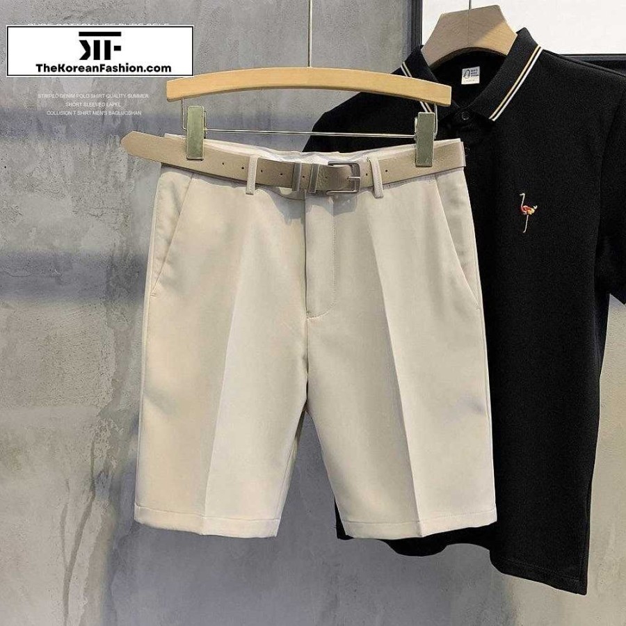 Clothing The Korean Fashion Shorts | Casual Suit Short With Belt