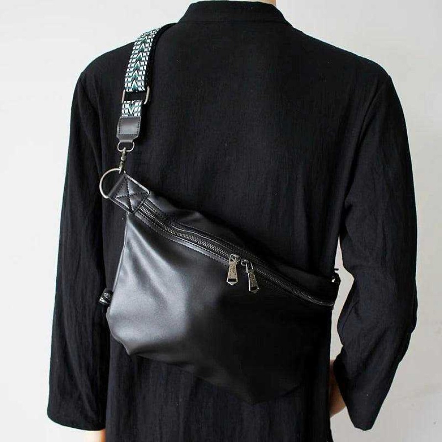 Accs & Bags & Shoes The Korean Fashion | Black Crossbody Chest Bag