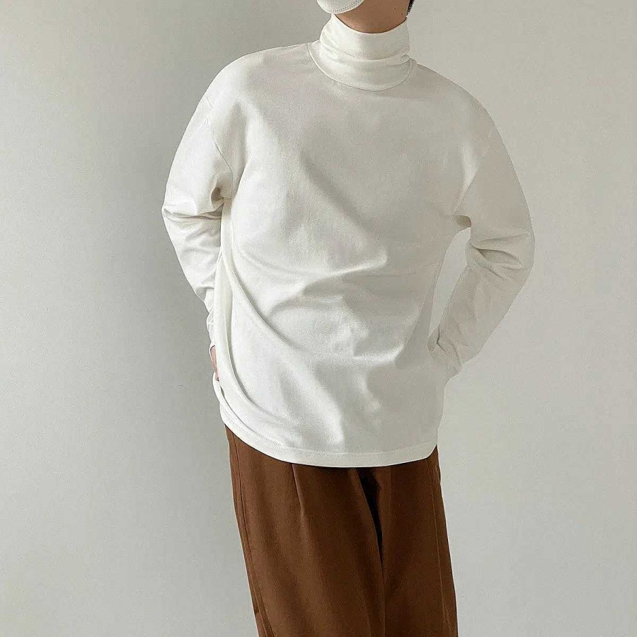 Clothing The Korean Fashion | Cotton Turtleneck Bottoming Shirt