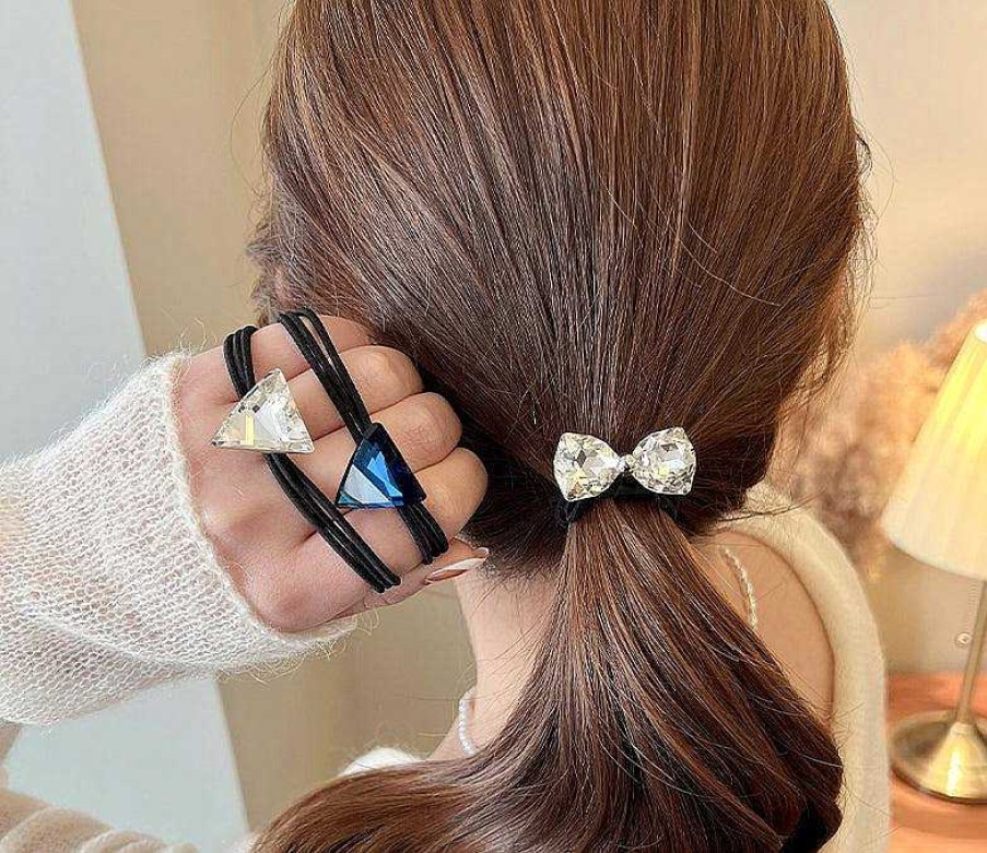 Women The Korean Fashion Hair Accessories | Diamond Hair Tie