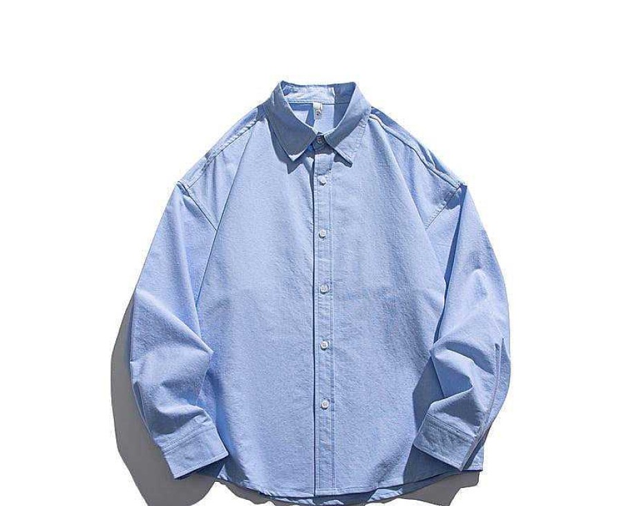 Clothing The Korean Fashion | Basic Button Down Casual Shirt