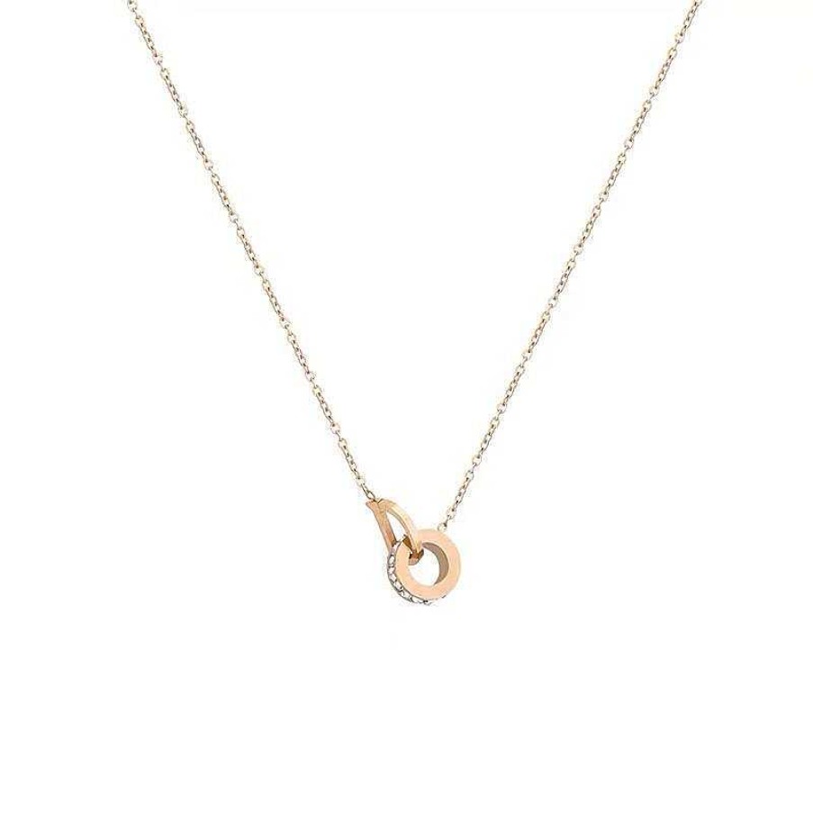 Women The Korean Fashion Necklaces | D Letter Pendant Necklace Gold