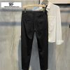 Casual Style Clothes The Korean Fashion | Silk Cotton Drape Casual Pants