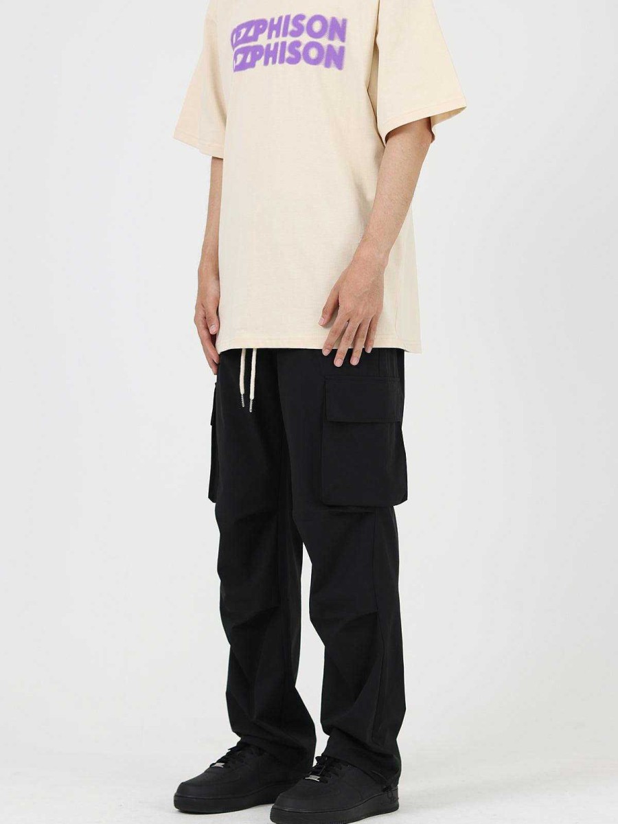 Clothing The Korean Fashion Slim Fit | Loose-Fit Drawstring Cargo Pants