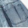 Clothing The Korean Fashion Jeans | Basic Straight Wide Legs Casual Jeans Blue