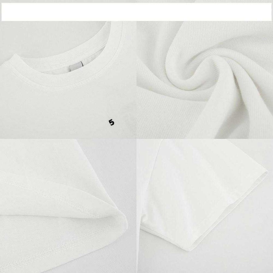 Clothing The Korean Fashion | Basic Thin Round Neck T-Shirt