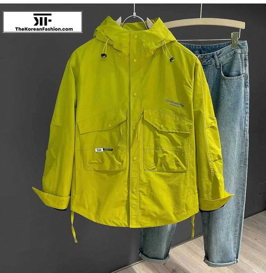 Casual Style Clothes The Korean Fashion | Multi-Pocket Single-Breasted Zipper Jacket