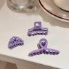 Women The Korean Fashion Hair Accessories | Mini Purple Claw Clip