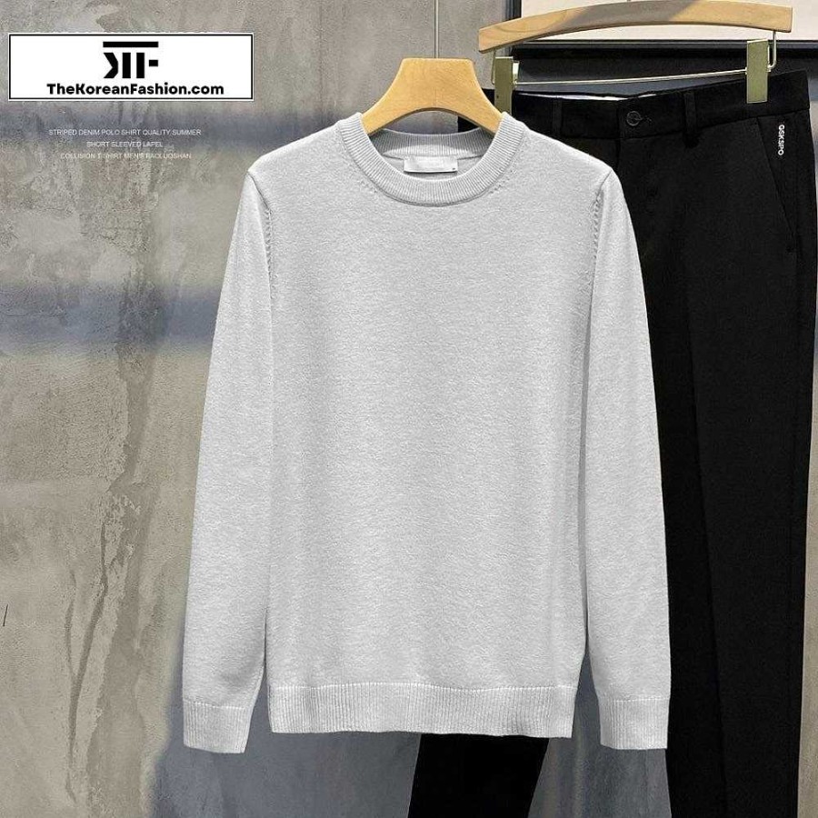 Casual Style Clothes The Korean Fashion | Autumn And Winter Round Neck Basic Sweater